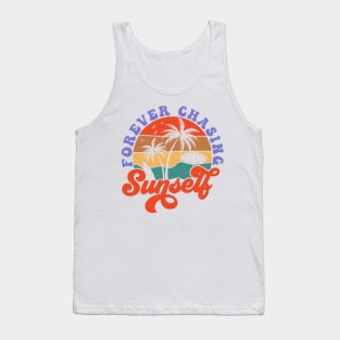 Forever Chasing Sunsets | T Shirt Design Tank Top